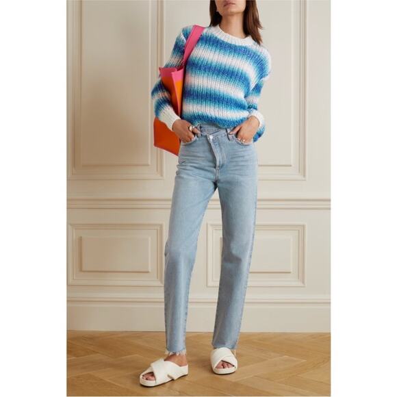 AGOLDE Criss Cross Straight Jeans in Dimension Size 26 Organic Cotton Raw Hem - Picture 3 of 14